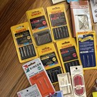 Vintage Sewing Notions Estate Lot - Singer Needles  Snaps  Zippers  Tools 