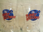 3 X Planet Hollywood Tall Milkshake Glasses - London  New York  Vancouver