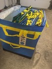 Lot Of 4 Premium Amazon Courier Delivery Current Style Tote Bags 28x24x20 Yellow
