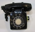 Vintage 1960 s Working Stromberg Carlson Rotary Dial Telephone Black Desk Phone