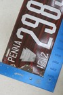 Pennsylvania Porcelain License Plate 1912 Tag Enamel  29855 Wood Grain Enamel Pa