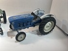 Vintage Large And Medium Die Cast Tractors Blue And Green