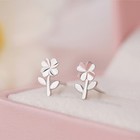 Clover Dream Sterling Silver Stud Earrings