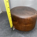 Vintage Wooden Hat Block     Crown Mold     Millinery Form Size 7 1 4