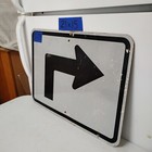 Authentic Real Highway Road Street Arrow Sign 90 Degree Right 21  X 15  12-125