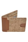 Rfid Blocking Slim Bifold Minimalist Front Pocket Cork Leather Wallet Cardholder