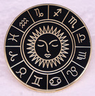 Sun Solar Astrology Signs Twelve Zodiac Constellations Virgo Leo 1 4  Enamel Pin