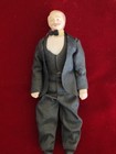 Vintage Dollhouse Doll Man Gentleman Victorian 6  Porcelain Bisque 