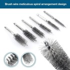 6pcs Stainless Steel Wire Brush Set 1 4  Hex Shank Power Drill Cleaning Brushes