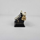 Retro Rotary Telephone   Written Message Porcelain Hinged Trinket Box