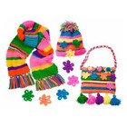 New Alex Toys Children s Wicker Basket Girl s Yarn Craft Kit Crochet Knitting