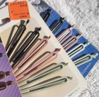 Open Design Betsy Metal Bobby Slides Hair Pins Goody Scunci White Copper Silver