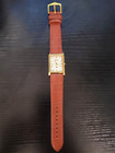           rare Pristine Se  ko Slim Tank Vintage Quartz Men s Leather Wrist Watch