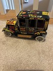 Vintage Marx Tin Litho Wind Up Mechanical Old Jalopy Sedan W Key Tested   Works