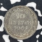 1941-c Newfoundland 10 Cents Lot f3919 Silver 