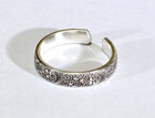 Casual Use For Women s Solid Metal Adjustable Attractive Toe Ring 925 Silver