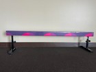 8ft Adjustable  Gymnastic Balance  Beam Height  12 Inch - 20 Inch  Blue  New