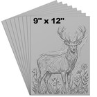 4 Pcs 9 X 12 Inch Linoleum Block Rubber Carving Block Soft Linocut Blocks