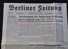 Original June 1945 Berliner Zeitung Newspaper - Bvg Berlin 1945 - Rare