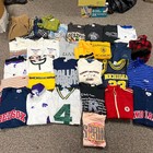 Vintage 80s 90s Adult Sports  Jerseys  Tommy Shirts Wholesale Bulk Lot 32 Pcs