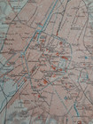 1895 Original Vintage Map - Brussels  Belgium - C10-3