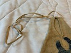 Vintage Sewing Pocket  Antique Crewel Fabric  Hand Made By Sarah Havener Artist