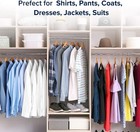5-100 Pack Wooden Hangers Suit Hangers Premium Natural Finish Cloth Coat Hangers