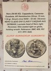 Authentic Ancient Roman Empire Emperor Nero Coin 925 Solid Silver Ring With Coa
