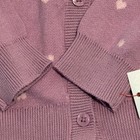 Cat   Jack Toddler Baby Purple Button Up Sweater Hearts 4t