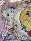 Vintage Disney s Beauty   The Beast Twin Sheet Flat And Fitted No Pillowcase