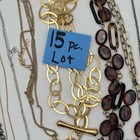 Mixed Lot Of 15 Necklaces Costume Jewelry Bundle Vtg now Reseller Dress-up Party