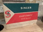 Vintage 1961 Singer Sewing Machine 503 Attachments With Manual Slant Low Shank