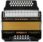 Hohner Corona Ii Diatonic Accordion - Keys Of G c f - Black Lacquer