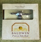 Baldwin Robe Hook Laguna Premium Polished Chrome Brass 3545-260  Nib 1768