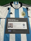 Lionel Messi Back Signed Argentina Home Jersey Autographed Icon Coa