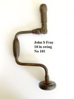 Antique Bit Brace Collection 5 Pcs Manufactured By John S  Fray