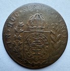 Brazil 1829-r 20 Reis Copper