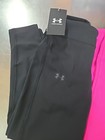 Nwt  Girl s Youth Under Armour Motion Solid Ankle Crop Leggings -black - 4 Sizes