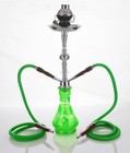 2 Hose 23  Cairo Green Hookah Shisha Nargila Water Glass Vase Pipes Smoke Sale