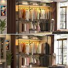 10ft Industrial Pipe Clothing Rack  Heavy Duty Wall Mounted Closet Wardrobe Rack