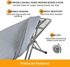 Ironing Board Cover And Pad Standard Size Silicone Coated 4 Layers 15x54 Inch