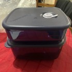 Tupperware Microwave Safe Vent N Serve Square Container Set New   Free Shipping 