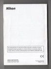 Nikon D300 Digital Camera Genuine User s Manual   Instruction Guide In English