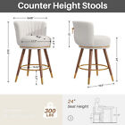 Set Of 2 4 6 Counter Height Chairs Pu Leather Barstools Swivel Dining Chairs24  