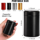 8 Pack Smell Proof Containers  1 7 Oz Aluminum Storage Jar Portable Airtight Con