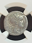 Roman Republic Mancius Pulcher Urbinius Ar Denarius 111-110 Bc Ngc Ch F
