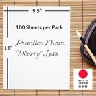 Japanbargain  Calligraphy Rice Paper 100 Sheets  Japanese Chinese Brush Painting
