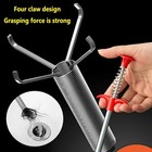 Plumbing  Flexible Four-claw Drain Cleaner Tool For Sink  Sewer   Toilet Pipes