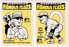 1986 Fleer Cincinnati Reds Logo Stickers 2-card Lot Delahanty plank Back