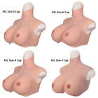 Xxl Oversized Silicone Breast Forms B-z Cup Fake Boobs Crossdresser Breastplate
